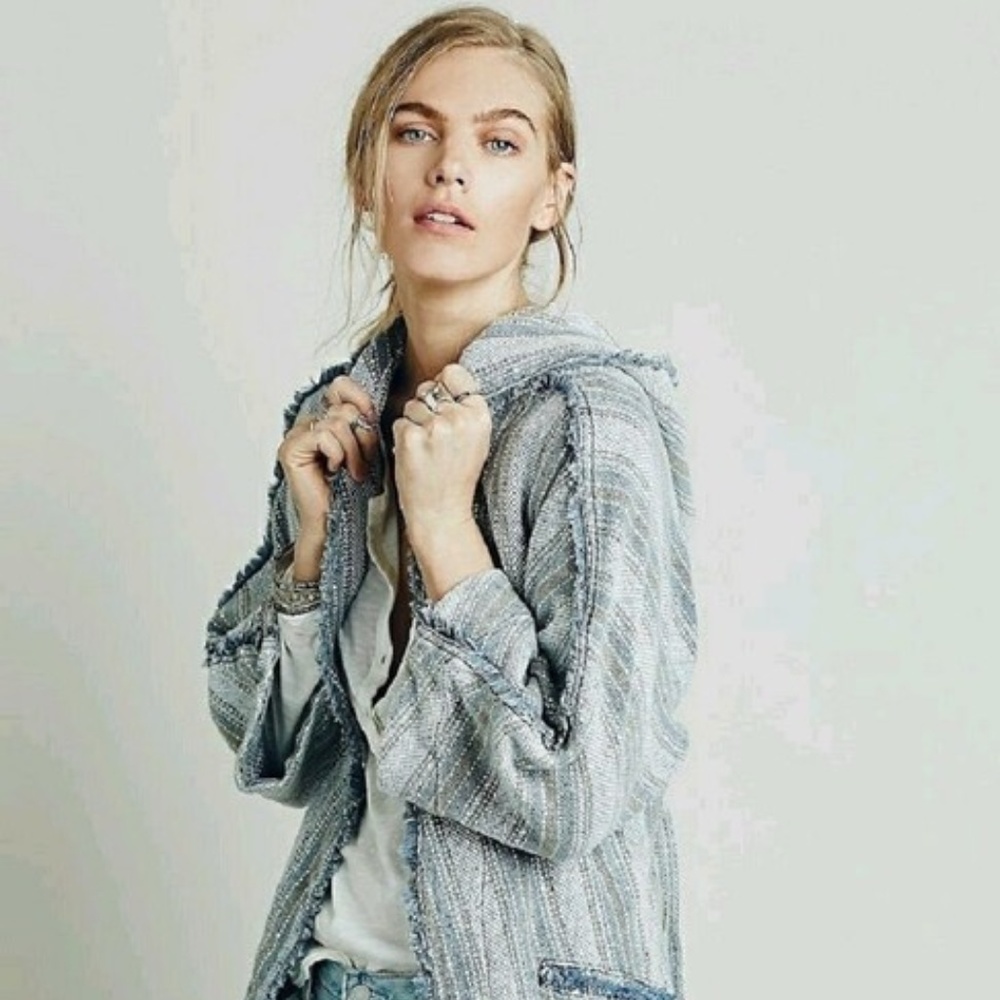 Free People Jacquard Hoodie (runs large)